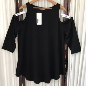 Easther open shoulders top